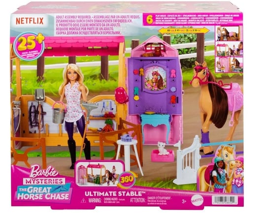 Barbie Stadnina dla Koni Mattel JDN43 Mysteries The Great Horse Chase Barbie