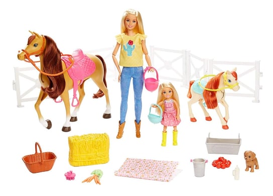Barbie, stadnina koni, zestaw Barbie