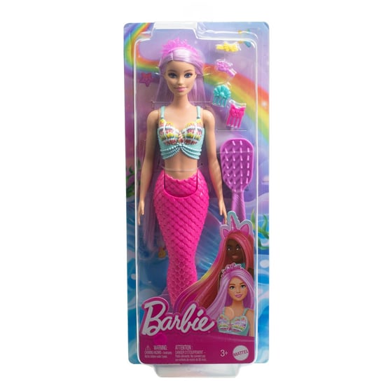 BARBIE  - Syrenka Lalka Długie włosy Mattel