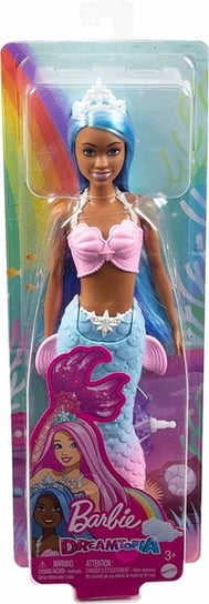 Barbie Syrenka podstawowa Lalka Błękitno-różowy ogon Barbie