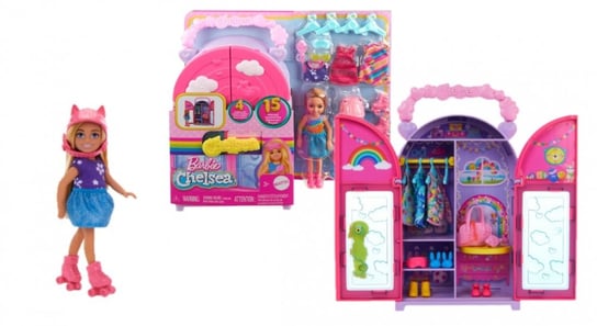 Barbie SZAFA CHELSEA LALKA UBRANKA AKCES HXN03 WB4 Mattel