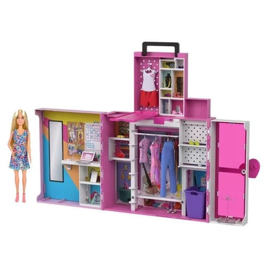 Barbie Szafa marzen, zestaw, lalka i garderoba, HGX57 Barbie