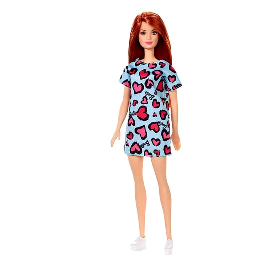 Barbie, Szykowna, lalka w niebieskiej sukience, GHW48 Barbie