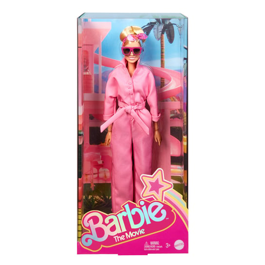 Barbie The Movie w różowym kombinezonie, Lalka filmowa Barbie