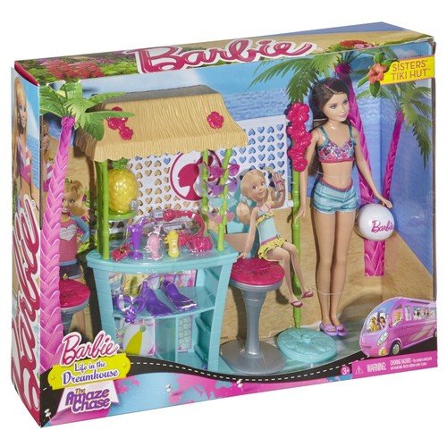 Barbie, wakacyjny zestaw z lalką Tiki Hut Barbie