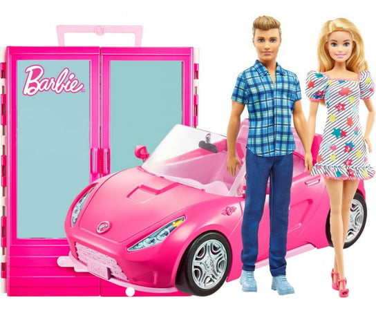 Barbie Zestaw 2X Lalka + Kabriolet + Szafa Mattel