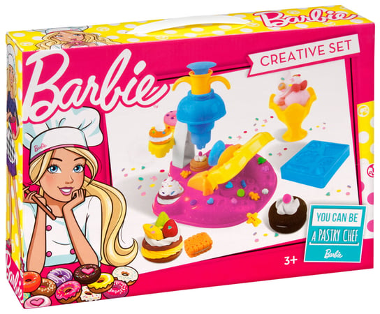 Barbie, zestaw kreatywny Masa plastyczna z wyciskarką Barbie