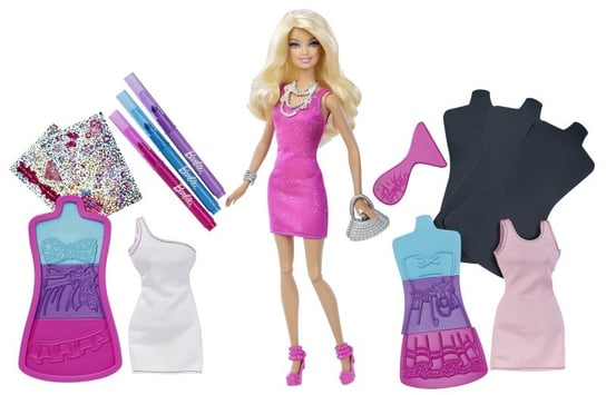 Barbie, zestaw kreatywny Studio projektowe + akcesoria, X7892 Barbie