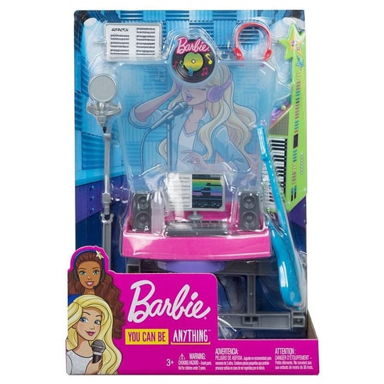 Barbie, zestaw mebelków Studio nagrań Barbie