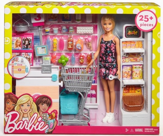 Barbie, zestaw Supermarket, FRP01 Barbie