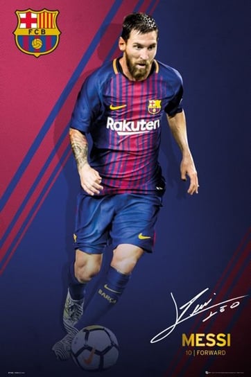 Barcelona Messi 17/18 - plakat 61x91,5 cm FC Barcelona