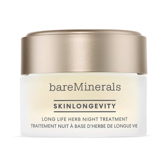 bareMinerals, Skinlongevity Long Life Herb Night Treatment, Ziołowy krem do twarzy na noc, 50 ml bareMinerals