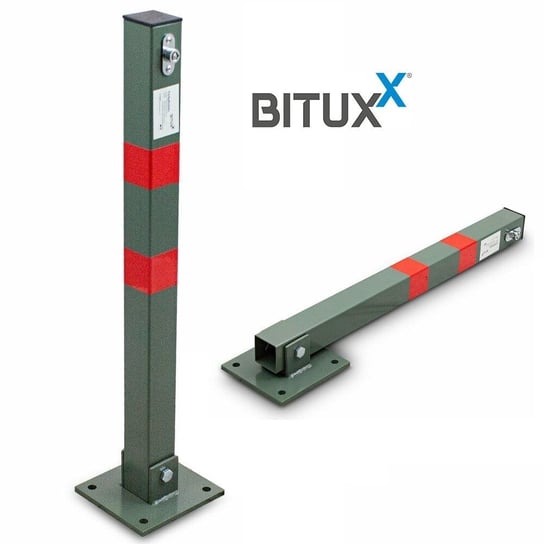 Bariera parkingowa składana blokada Bituxx słupek parkingowy zamykany na klucz Bituxx