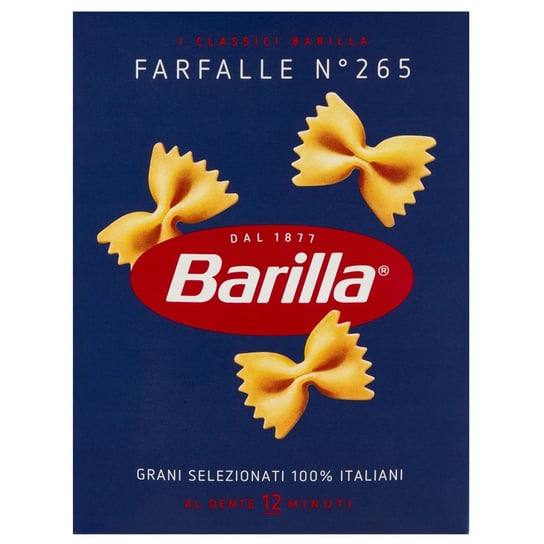 BARILLA Farfalle - Włoski makaron kokardki 500g 1 paczka Barilla