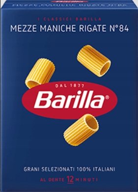 Barilla Mezze Maniche N.84 Makaron 500G Włoski Barilla
