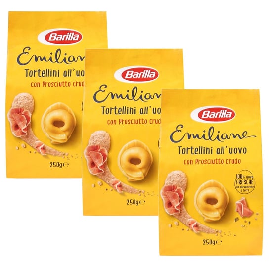 BARILLA Tortellini jajeczne z prosciutto crudo 250g 3 paczki Barilla