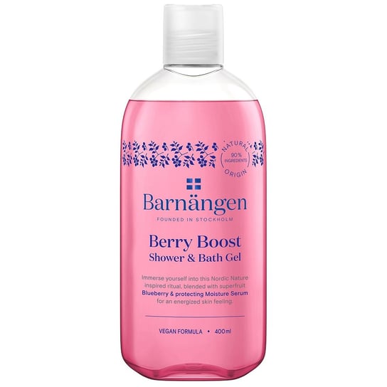 Barnangen, Berry Boost, żel do kąpieli i pod prysznic z olejkiem z czarnych jagód, 400 ml Barnangen