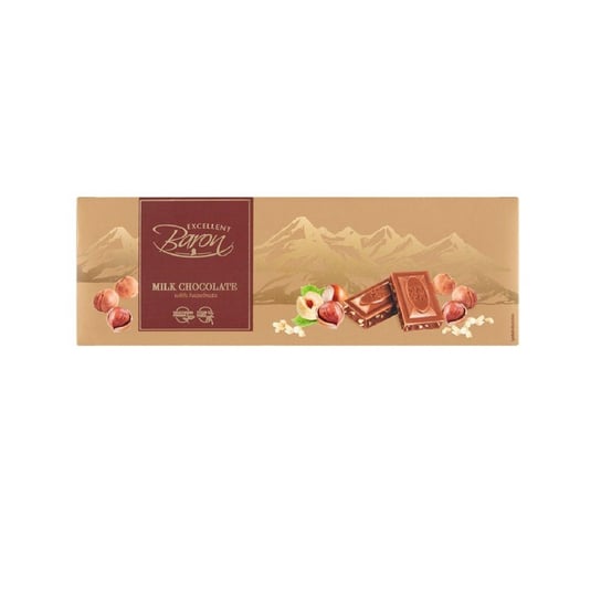 Baron Excellent Milk Chocolate with Hazelnuts Czekolada z Orzechami 220G Inna marka