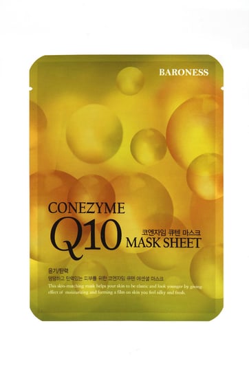Baroness, Nawilżająca maska w płachcie z koenzymem Q10, 21 g Baroness