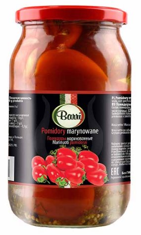 Barri Greek Trade - Pomidory Marynowane -  900Ml M&C