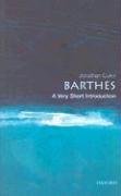 Barthes: A Very Short Introduction Culler Jonathan