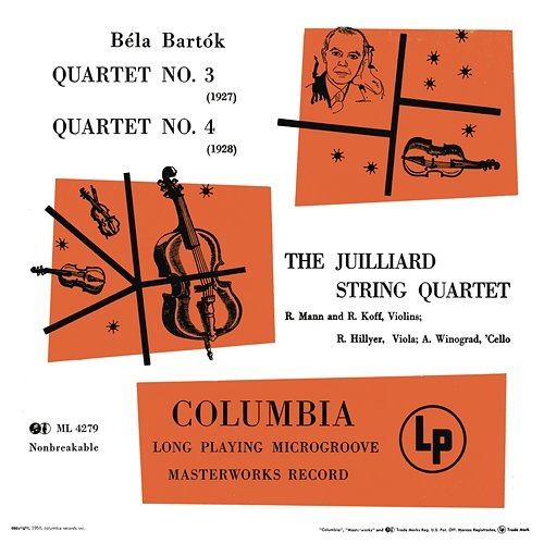 Bartók: Quartet No. 3 & Quartet No. 4 Juilliard String Quartet