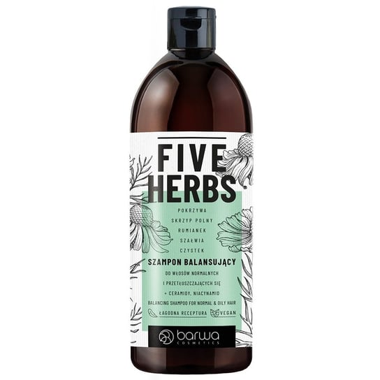 Barwa,Five Herbs szampon balansujący 480ml Barwa