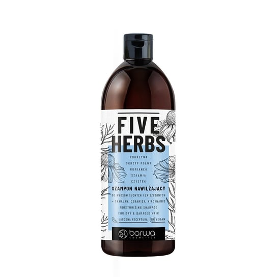 Barwa,Five Herbs szampon nawilżający 480ml Barwa