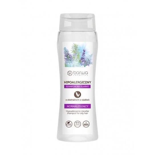 Barwa, hipoalergiczny i nawilżający szampon micelarny Szałwia, 250 ml Barwa