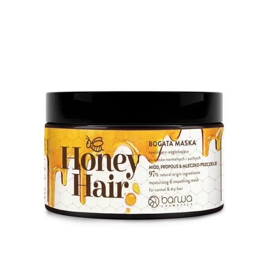 Barwa, Honey Hair Miodowa Maska Do Włosów Nawilżająca, 220ml Barwa