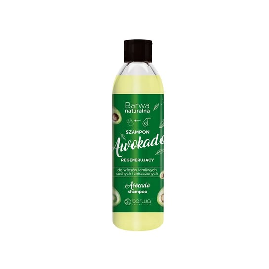 Barwa, Naturalna, regenerujący szampon do włosów awokado, 300 ml Barwa