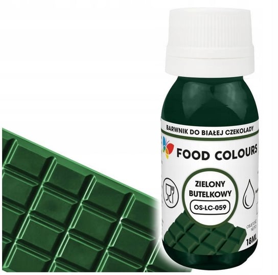 Barwnik Do Czekolady I Mas Tłustych 18Ml Zielony Butelkowy Food Colours
