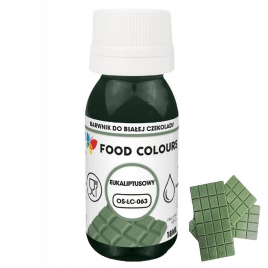 Barwnik Do Czekolady I Mas Tłustych 18Ml Zielony Eukaliptusowy Food Colours