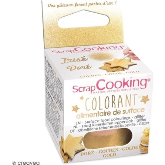 Barwnik spożywczy powierzchniowy - Złoty - 5 g Scrapcooking