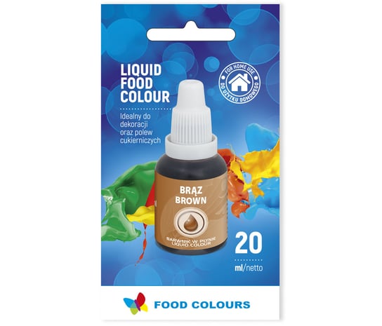 Barwnik Spożywczy W Płynie - Brązowy - 20 ml Food Colours