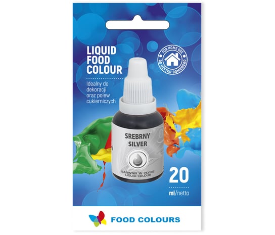 Barwnik Spożywczy W Płynie - Srebrny - 20 ml Food Colours