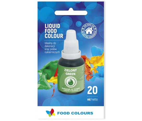 Barwnik Spożywczy W Płynie - Zielony - 20 ml Food Colours