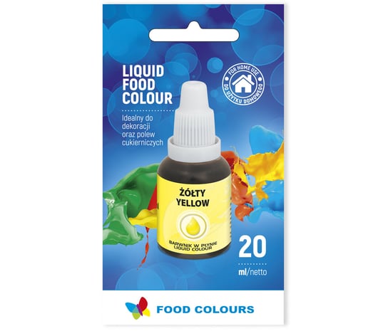 Barwnik Spożywczy W Płynie- Żółty - 20 ml Food Colours