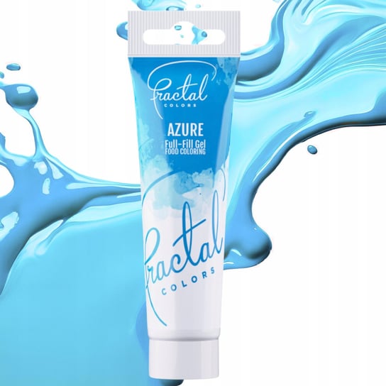 BARWNIK spożywczy w żelu NIEBIESKI DO TORTU fractal azure TUBKA 30g Inna marka