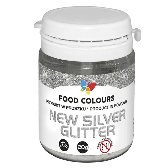 Barwnik Srebrny 20 g Brokat w proszku Food Colours Food Colours