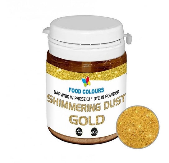 Barwnik W Proszku Migoczący Shimmering - Złoto 20G Food Colours
