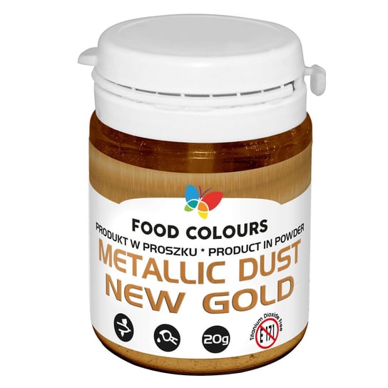 Barwnik Złoty 20 g Brokat w proszku Metallic Dust Food Colours Food Colours