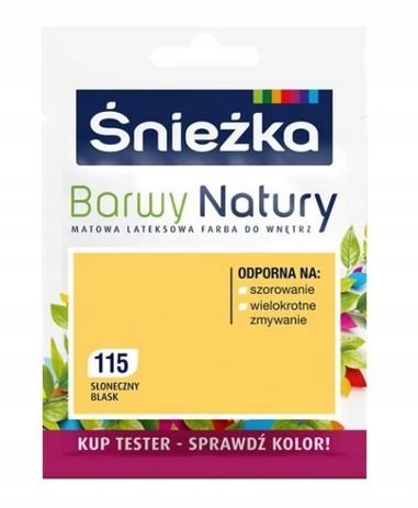 BARWY NATURY SŁONECZNY BLASK 115 25ML TESTER Śnieżka