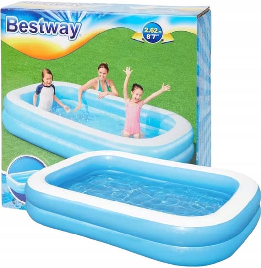 Basen ogrodowy, dmuchany, Bestway, zestaw, 262x175x51 cm Bestway