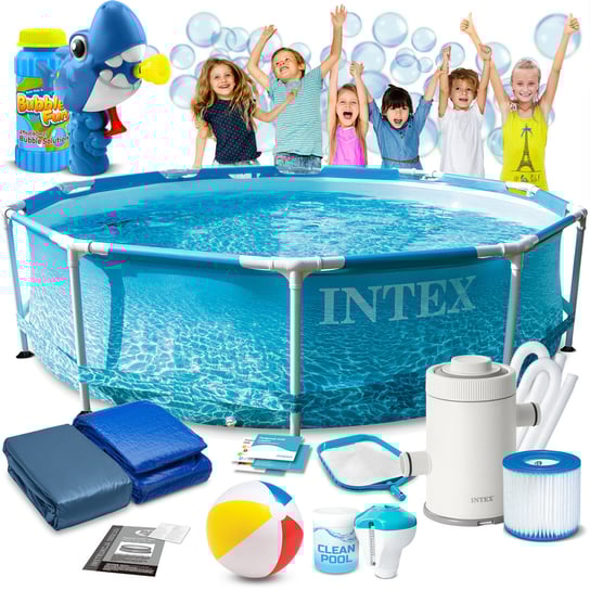 Basen ogrodowy stelażowy 305x76 cm Intex 28208 16w1 zestaw Intex