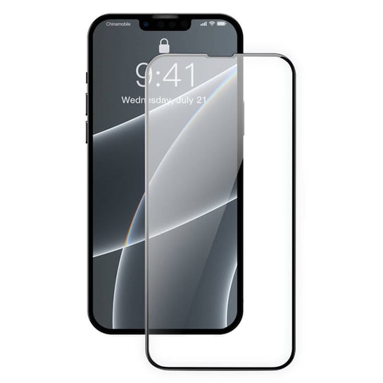 Baseus 0,3Mm Full Screen Glass 2X Szkło Hartowane Do Iphone 13 Pro / Iphone 13 Na Cały Ekran Z Ramką Czarny (Sgqp010101) Baseus