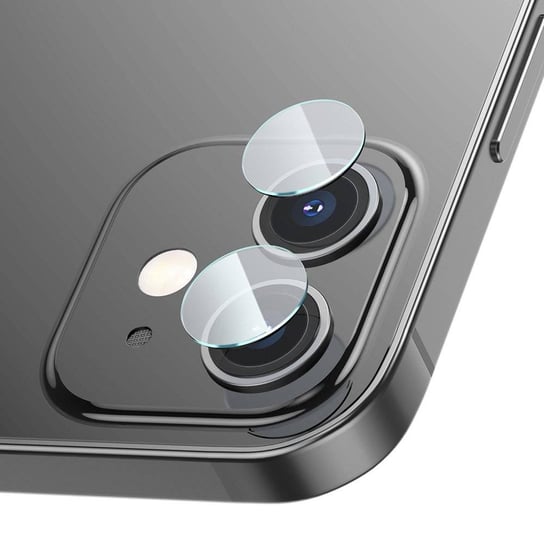 Baseus 2x 0,25 mm szkło hartowane 9H na tylni aparat kamerę do iPhone 12 / iPhone 12 mini przezroczysty (SGAPIPH54N-JT02) Baseus