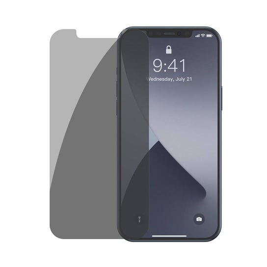 Baseus 2x Szkło hartowane 0,3 mm Anti Spy iPhone 12 mini Przezroczysty (SGAPIPH54N-LK02) Baseus