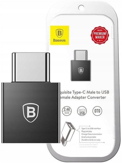 Baseus Adapter Przejściówka Usb-A Do Usb-C Otg Baseus