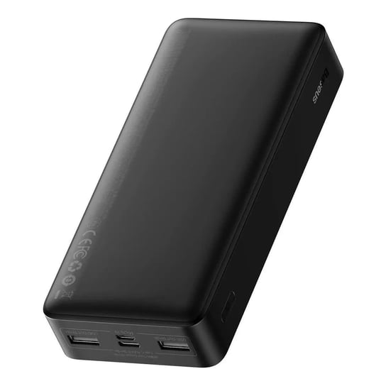 Baseus Bipow powerbank z szybkim ładowaniem 20000mAh 15W biały (Overseas Edition) + kabel USB-A - Micro USB 0.25m czarny (PPBD050101) Baseus